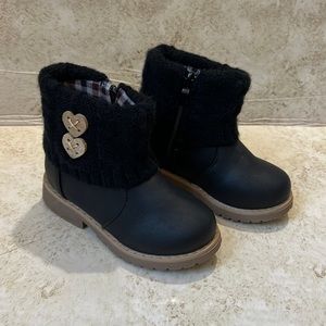 Blue Berry - Girls Black Boots Size 8 Toddler